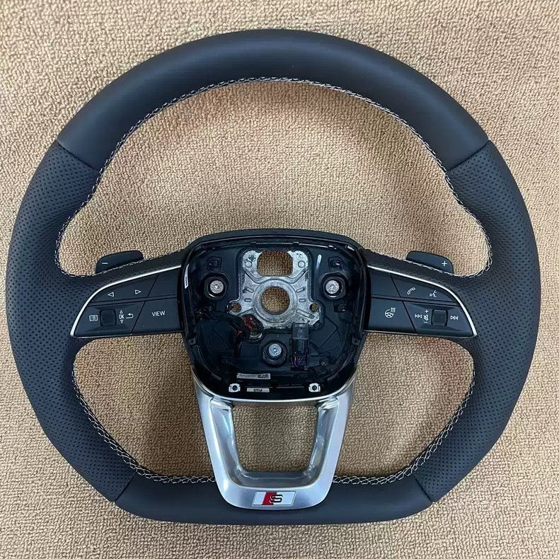 Audi Heated Flat Bottom Steering Wheel Q5 SQ5 Q7 SQ7 Q8 A4 A5 S5 S4 B9 A7 8W S7