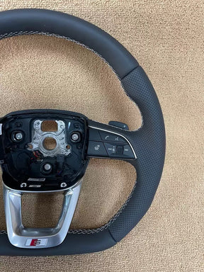 Audi Heated Flat Bottom Steering Wheel Q5 SQ5 Q7 SQ7 Q8 A4 A5 S5 S4 B9 A7 8W S7