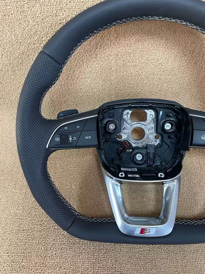 Audi Heated Flat Bottom Steering Wheel Q5 SQ5 Q7 SQ7 Q8 A4 A5 S5 S4 B9 A7 8W S7
