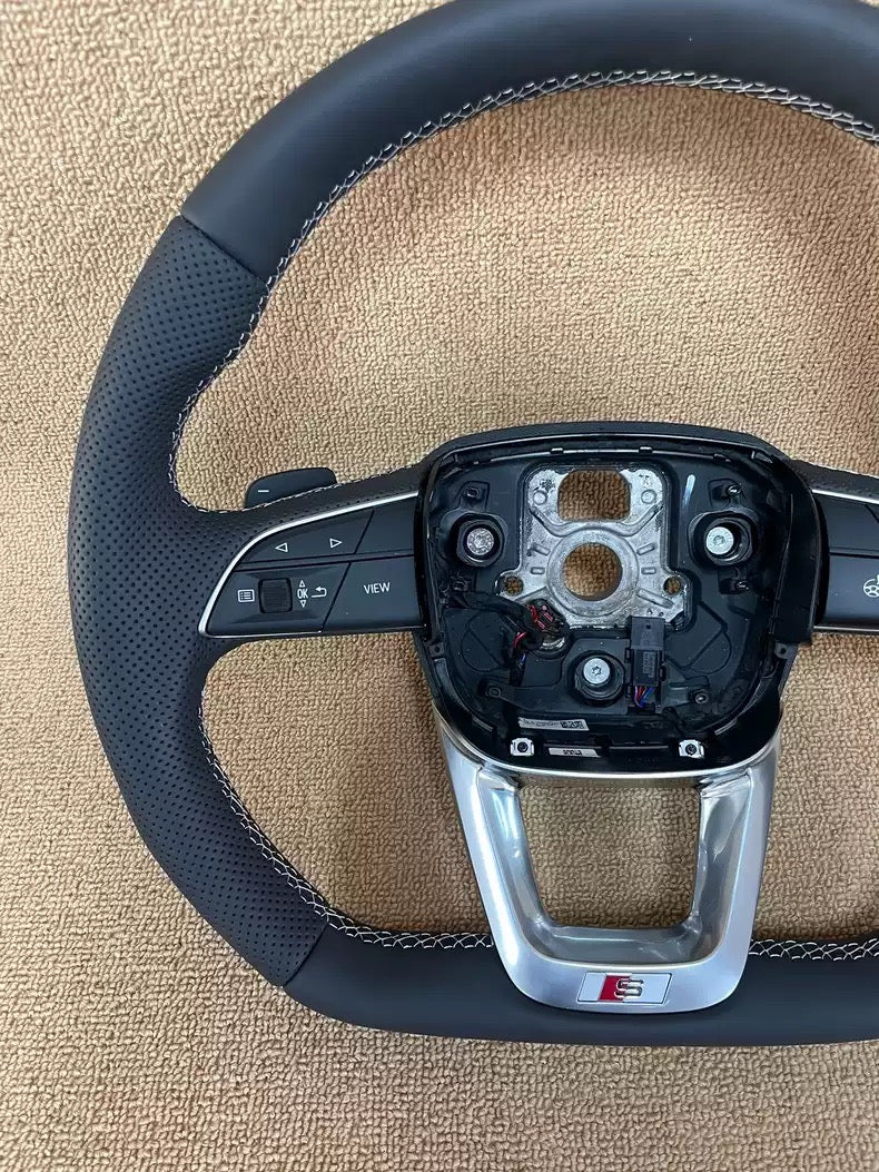 Audi Heated Flat Bottom Steering Wheel Q5 SQ5 Q7 SQ7 Q8 A4 A5 S5 S4 B9 A7 8W S7