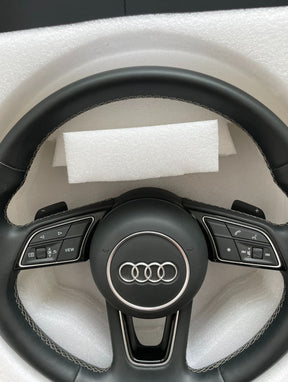 AUDI A4 B9 A5 F5 S4 S5 Multifunction Leather Steering Wheel With Paddles Genuine
