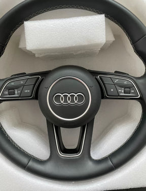 AUDI A4 B9 A5 F5 S4 S5 Multifunction Leather Steering Wheel With Paddles Genuine