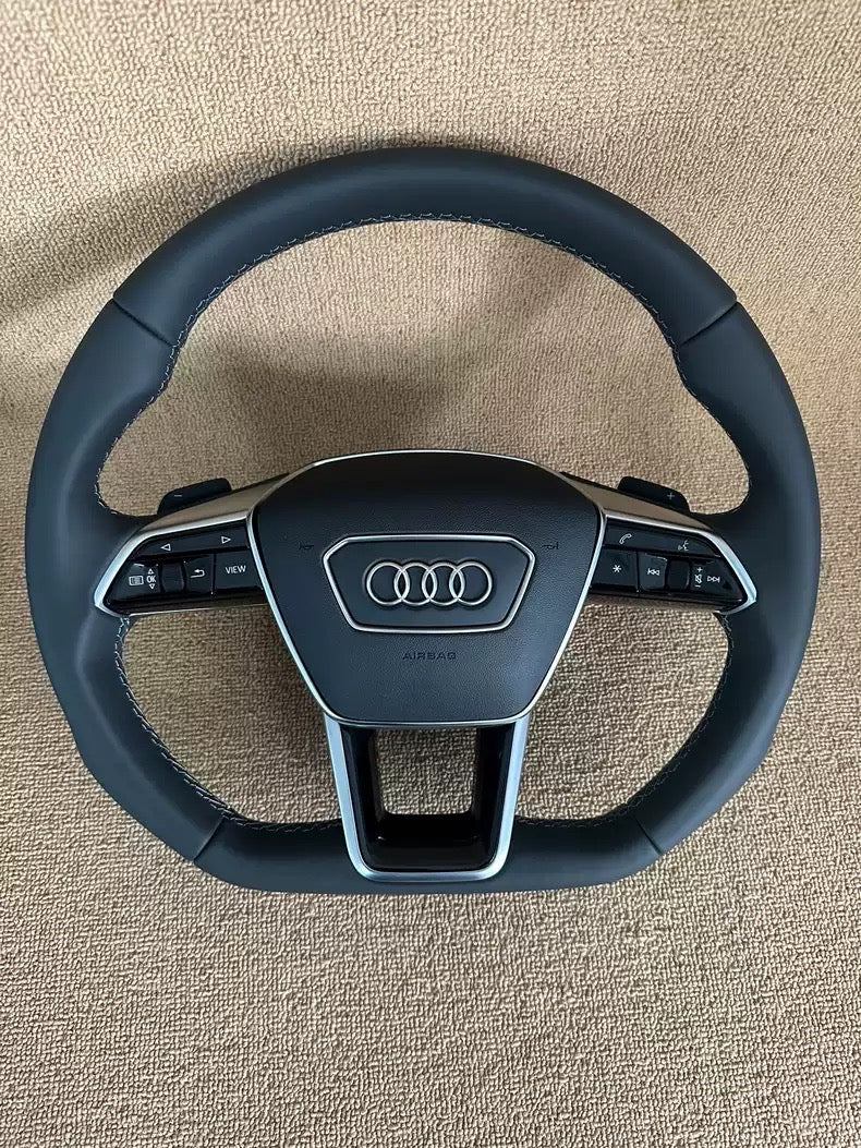 Audi Flat Bottom Steering Wheel Sport A6 S6 RS6 C8 A7 S7 A8 S8 E-TRON Genuine