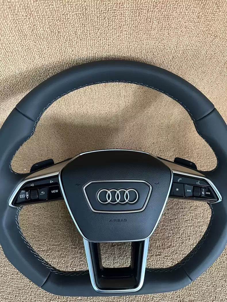 Audi Flat Bottom Steering Wheel Sport A6 S6 RS6 C8 A7 S7 A8 S8 E-TRON Genuine