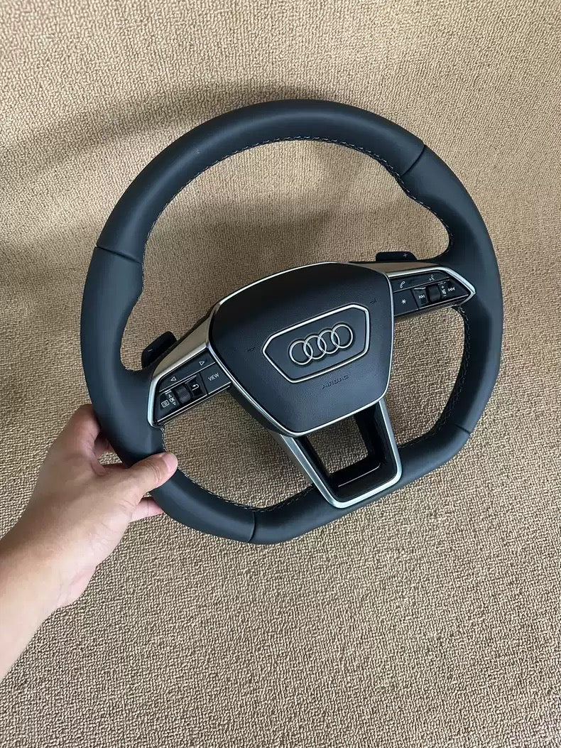 Audi Flat Bottom Steering Wheel Sport A6 S6 RS6 C8 A7 S7 A8 S8 E-TRON Genuine