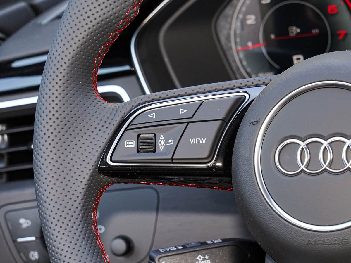 Audi S4 A4 B9 RS4 A5 S5 RS5 F5 Flat Bottom Steering Wheel With Paddles Original