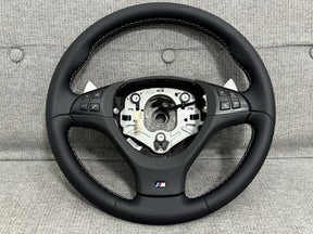 Genuine BMW E70 X5M E71 X6M M Steering Wheel With Paddels NEW Leather Retrimed