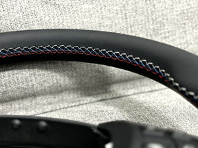 Genuine BMW E70 X5M E71 X6M M Steering Wheel With Paddels NEW Leather Retrimed