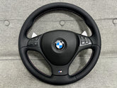 Genuine BMW E70 X5M E71 X6M M Steering Wheel With Paddels NEW Leather Retrimed