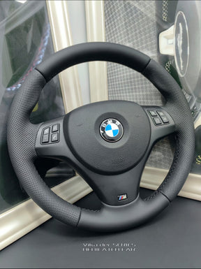 BMW E81 E82 E87 E90 E91 E92 E93 Leather M-Sport Steering Wheel Genuine Manual