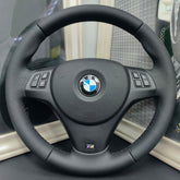 BMW E81 E82 E87 E90 E91 E92 E93 Leather M-Sport Steering Wheel Genuine Manual