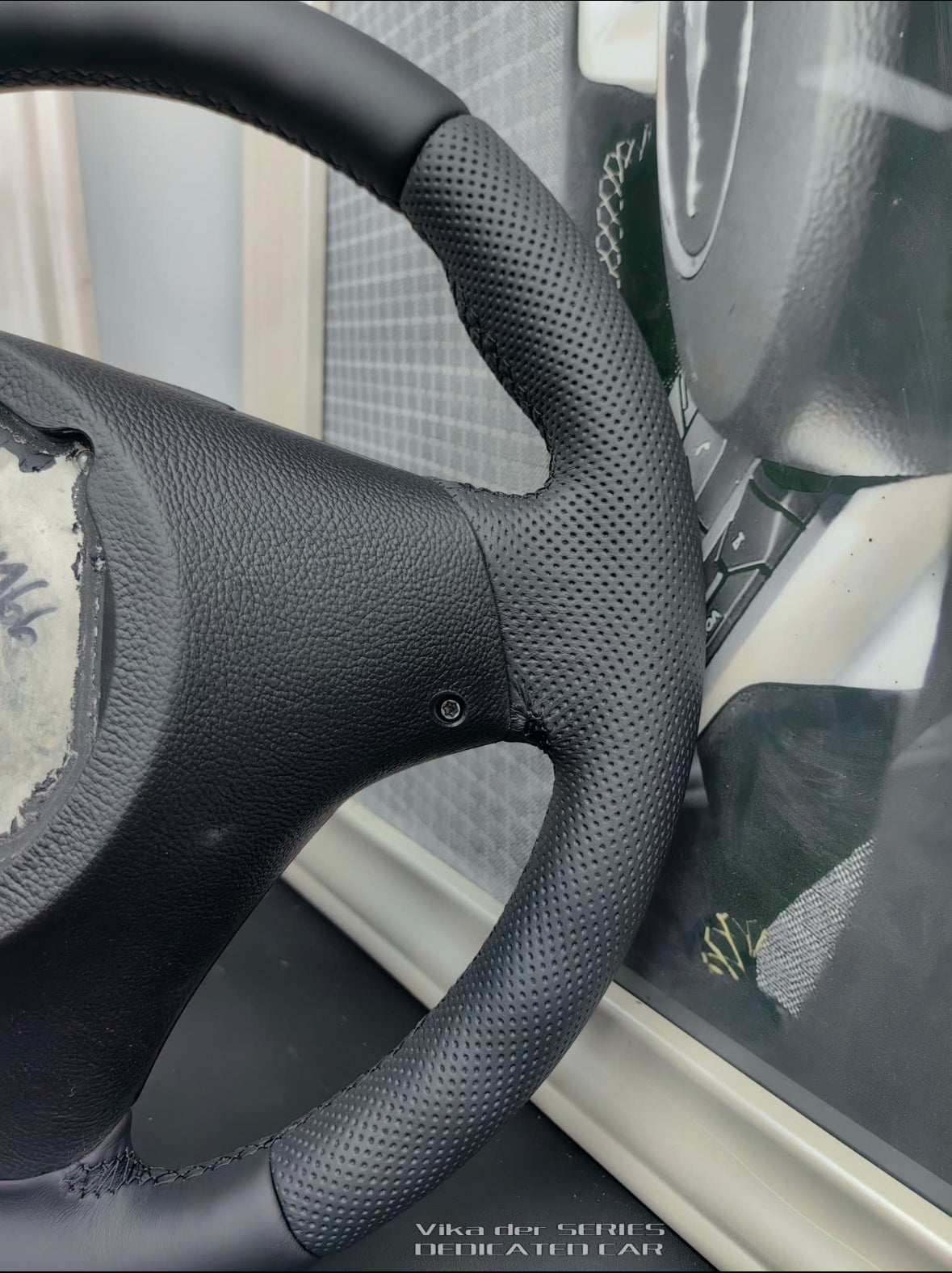 BMW E81 E82 E87 E90 E91 E92 E93 Leather M-Sport Steering Wheel Genuine Manual