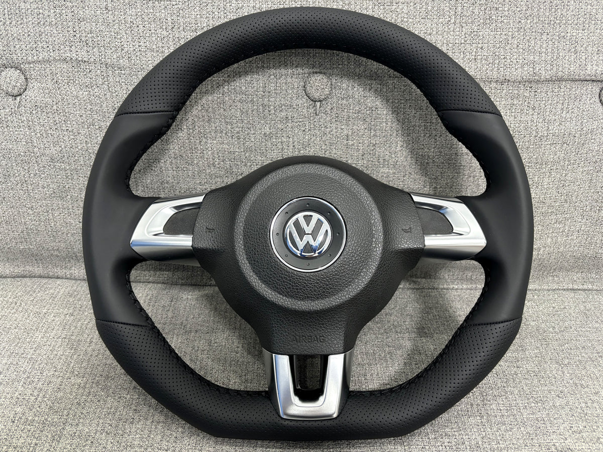 VOLKSWAGEN SCIROCCO MK3 GOLF MK6 FLAT BOTTOM STEERING WHEEL 1K8419091G GENUINE