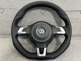 VOLKSWAGEN SCIROCCO MK3 GOLF MK6 FLAT BOTTOM STEERING WHEEL 1K8419091G GENUINE