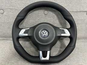 VOLKSWAGEN SCIROCCO MK3 GOLF MK6 FLAT BOTTOM STEERING WHEEL 1K8419091G GENUINE