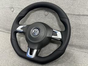 VOLKSWAGEN SCIROCCO MK3 GOLF MK6 FLAT BOTTOM STEERING WHEEL 1K8419091G GENUINE