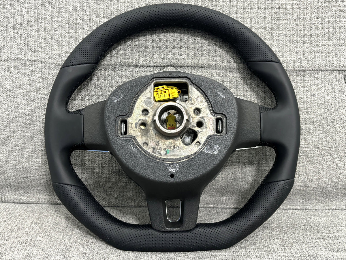 VOLKSWAGEN SCIROCCO MK3 GOLF MK6 FLAT BOTTOM STEERING WHEEL 1K8419091G GENUINE