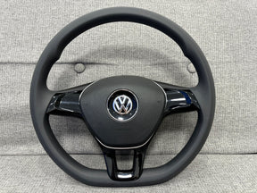 Volkswagen Rubber Flat Steering Wheel GOLF TIGUAN JETA POLO CADDY T5.1 T6 Amarok