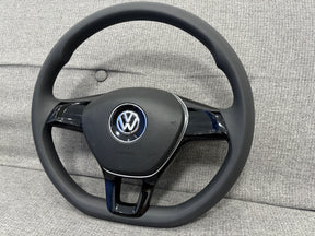 Volkswagen Rubber Flat Steering Wheel GOLF TIGUAN JETA POLO CADDY T5.1 T6 Amarok