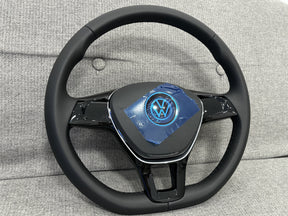 Volkswagen Transporter T5.1 T6 Leather Flat Bottom Steering Wheel 2010+ Genuine