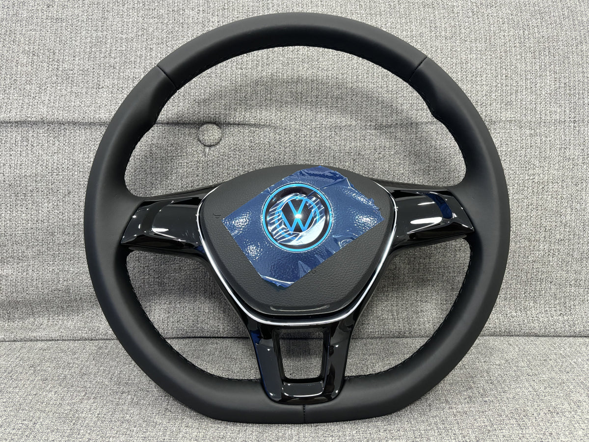 Volkswagen Transporter T5.1 T6 Leather Flat Bottom Steering Wheel 2010+ Genuine