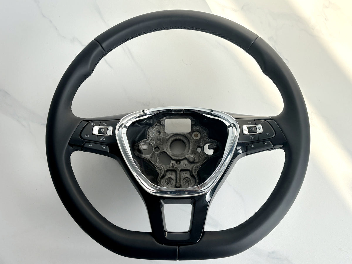 VW Golf7 Arteon Passat Touareg T6 Transporter Leather Steering Wheel Manual ACC