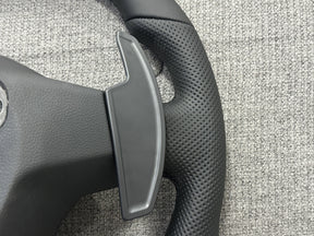 VW Full Black Steering Wheel With DSG Paddles Touareg Golf Touran Tiguan Caddy Passat T6