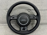 Audi A1 A3 Q3 8V 8X 8U Multifunctional Round Leather Steering Wheel With Paddle