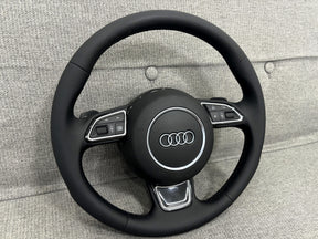 Audi A1 A3 Q3 8V 8X 8U Multifunctional Round Leather Steering Wheel With Paddle