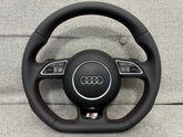 Audi A3 A1 S3 8V 8X Q3 SQ3 8U Flat Bottom Steering Wheel With Paddle Shifters