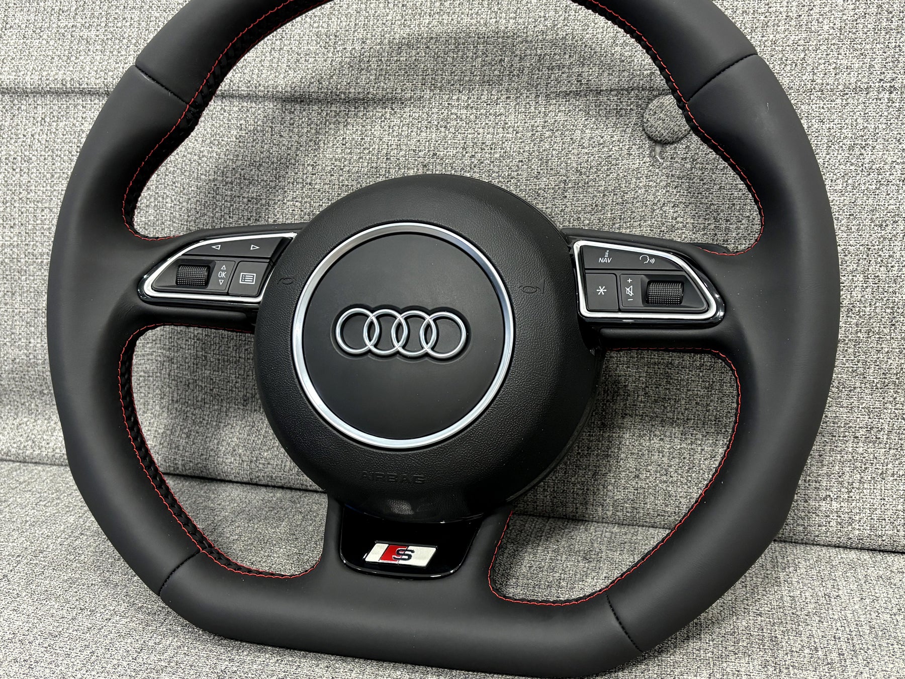 Audi A3 A1 S3 8V 8X Q3 SQ3 8U Flat Bottom Steering Wheel With Paddle Shifters