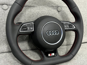 Audi A3 A1 S3 8V 8X Q3 SQ3 8U Flat Bottom Steering Wheel With Paddle Shifters