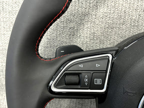Audi A3 A1 S3 8V 8X Q3 SQ3 8U Flat Bottom Steering Wheel With Paddle Shifters