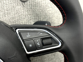 Audi A3 A1 S3 8V 8X Q3 SQ3 8U Flat Bottom Steering Wheel With Paddle Shifters