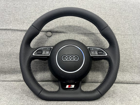Audi A3 A1 Q3 SQ3 S3 8V 8X 8U S-Line Leather Steering Wheel With Paddle Shifters