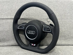 Audi A3 A1 Q3 SQ3 S3 8V 8X 8U S-Line Leather Steering Wheel With Paddle Shifters