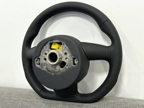 Audi A3 A1 Q3 S3 RS 8V A1 8X 8U S-Line Flat Bottom Leather Steering Wheel Manual