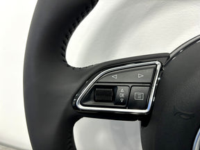 Audi A3 A1 Q3 S3 RS 8V A1 8X 8U S-Line Flat Bottom Leather Steering Wheel Manual