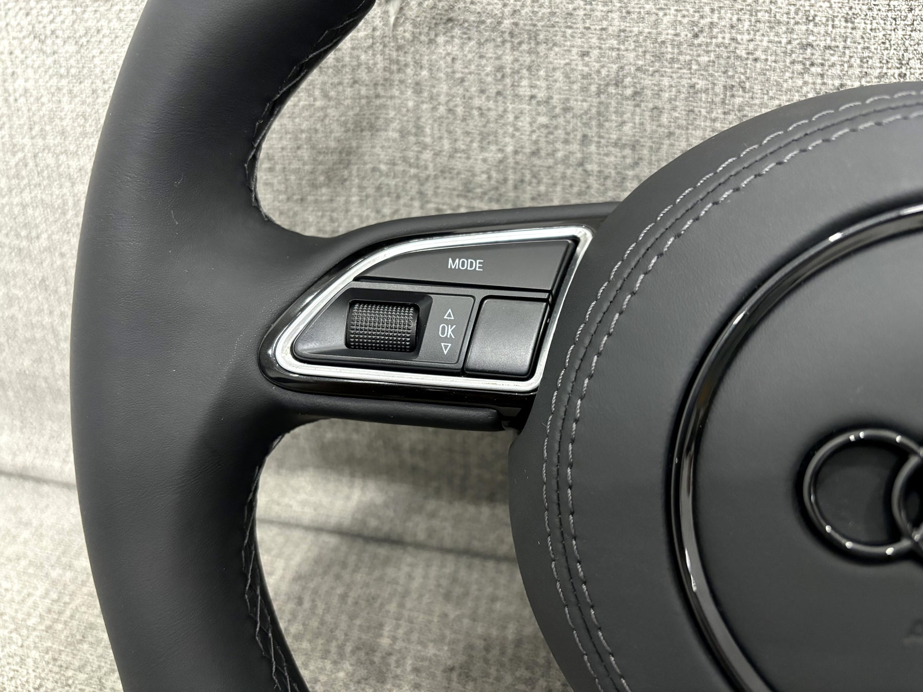 Audi A3 A1 Q3 8V 8X 8U S-Line Flat Bottom Steering Wheel With Leather Bag Manual