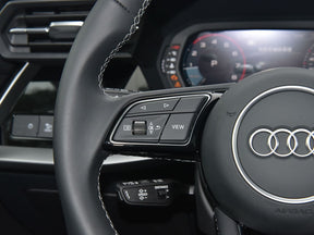 Audi S3 A3 Q2 8V 8Y A1 S1 Q3 Leather Flat Bottom S-Line Steering Wheel Genuine