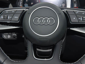 Audi S3 A3 Q2 8V 8Y A1 S1 Q3 Leather Flat Bottom S-Line Steering Wheel Genuine