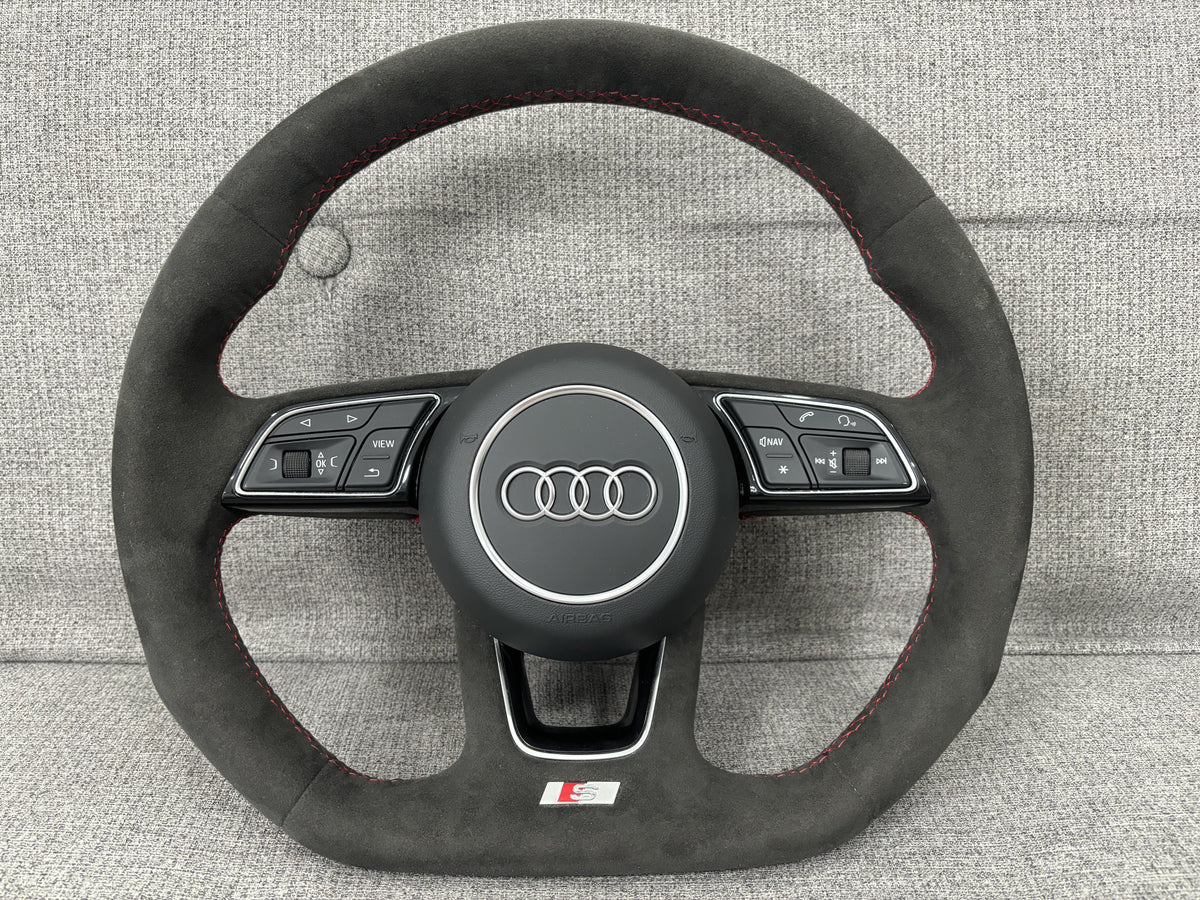 Audi S3 A3 RS3 Q2 8V 8Y A1 S1 GB Alcantara Multifunction Steering Wheel Manual