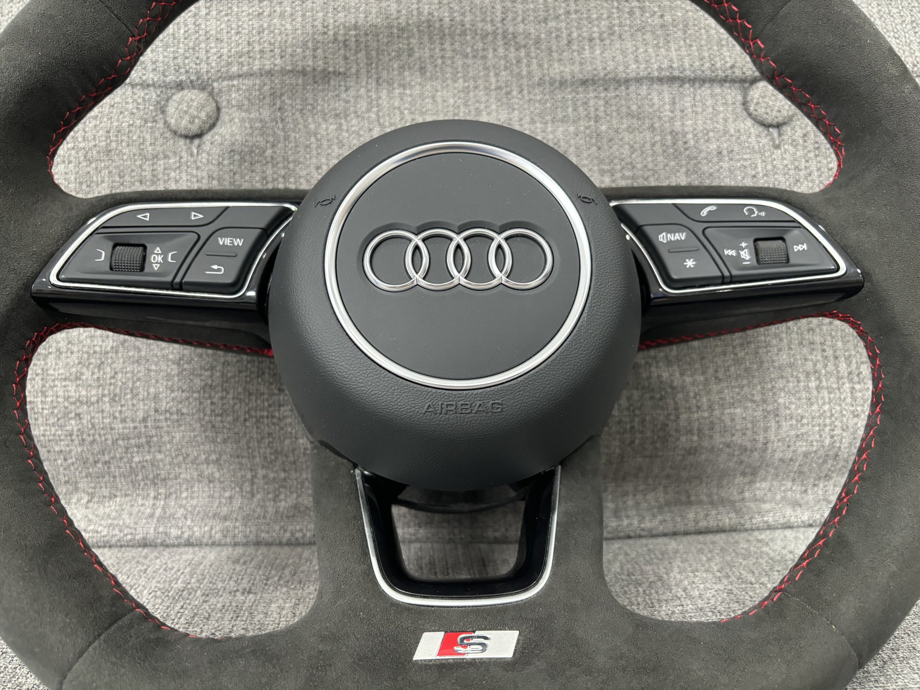 Audi S3 A3 RS3 Q2 8V 8Y A1 S1 GB Alcantara Multifunction Steering Wheel Manual