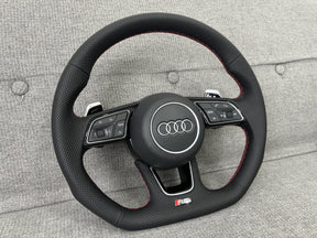 Audi RS3 8Y SQ3 F3 Sport Perforated FB Steering Wheel With DSG Paddles Genuine