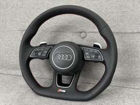 Audi RS3 8Y SQ3 F3 Sport Perforated FB Steering Wheel With DSG Paddles Genuine