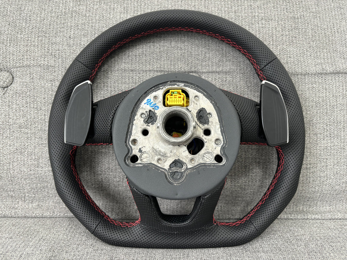 Audi RS3 8Y SQ3 F3 Sport Perforated FB Steering Wheel With DSG Paddles Genuine