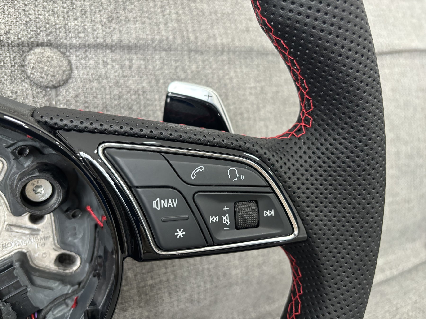 Audi RS3 8Y SQ3 F3 Sport Perforated FB Steering Wheel With DSG Paddles Genuine