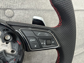 Audi RS3 8Y SQ3 F3 Sport Perforated FB Steering Wheel With DSG Paddles Genuine