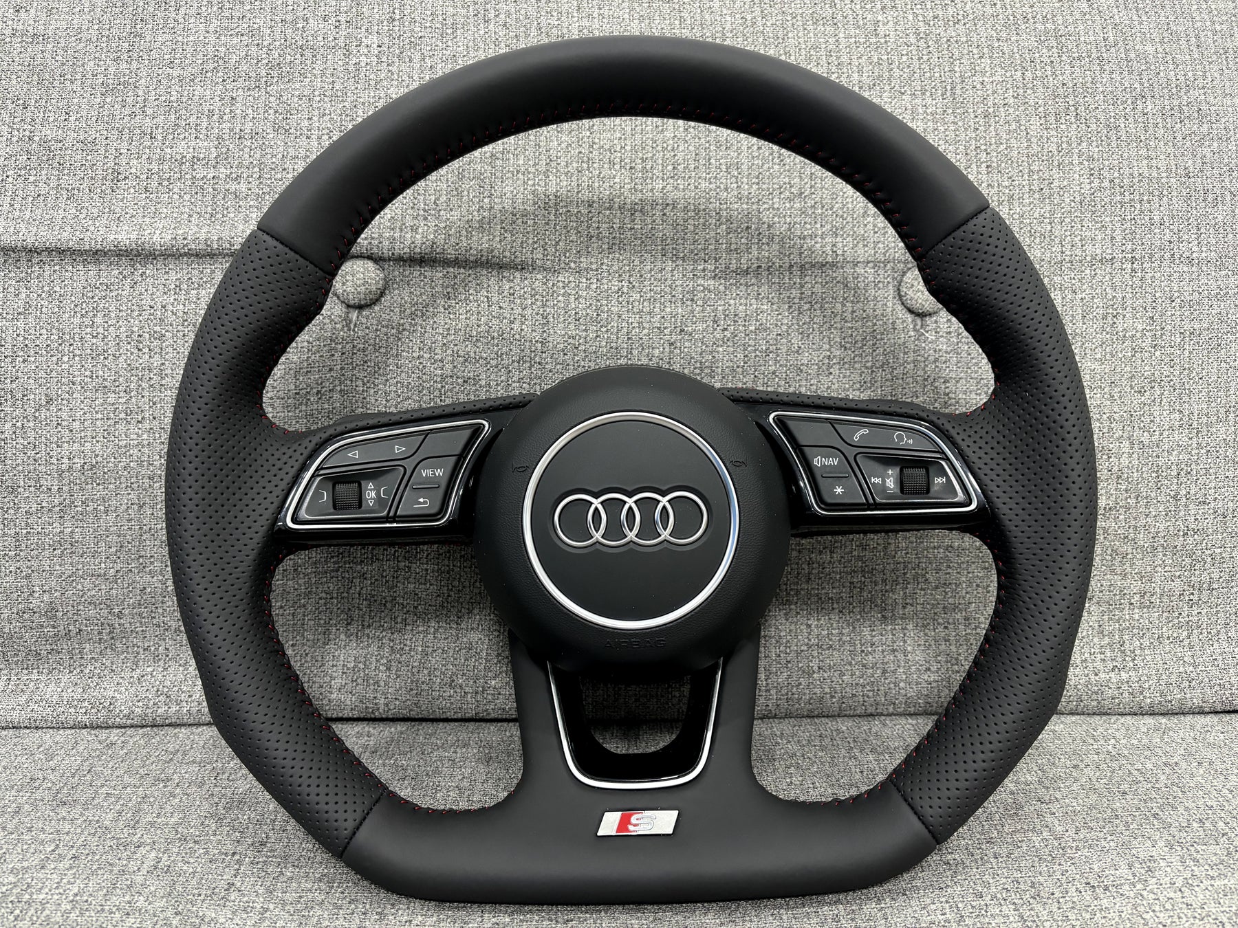 Audi S3 SQ2 S1 Flat Bottom S-Line Steering Wheel With Paddle Shifters Genuine