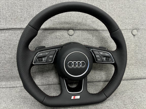 Audi S3 SQ2 S1 Flat Bottom S-Line Steering Wheel With Paddle Shifters Genuine